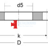 din plate flange dimensions